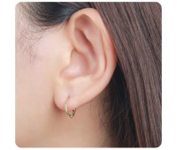 Gold Plated Stylish Hoop Earring HO-86-GP